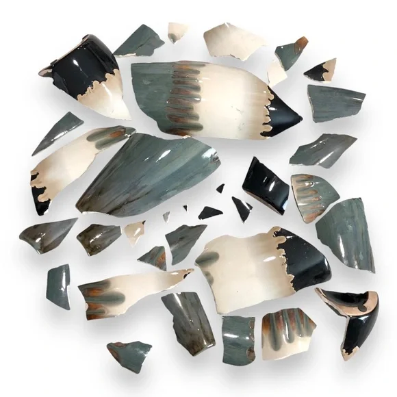 Kintsugi Vase 14” Drip Glaze Gold Crack Art Personal Growth Anniversary Gift - Picture 2 of 13